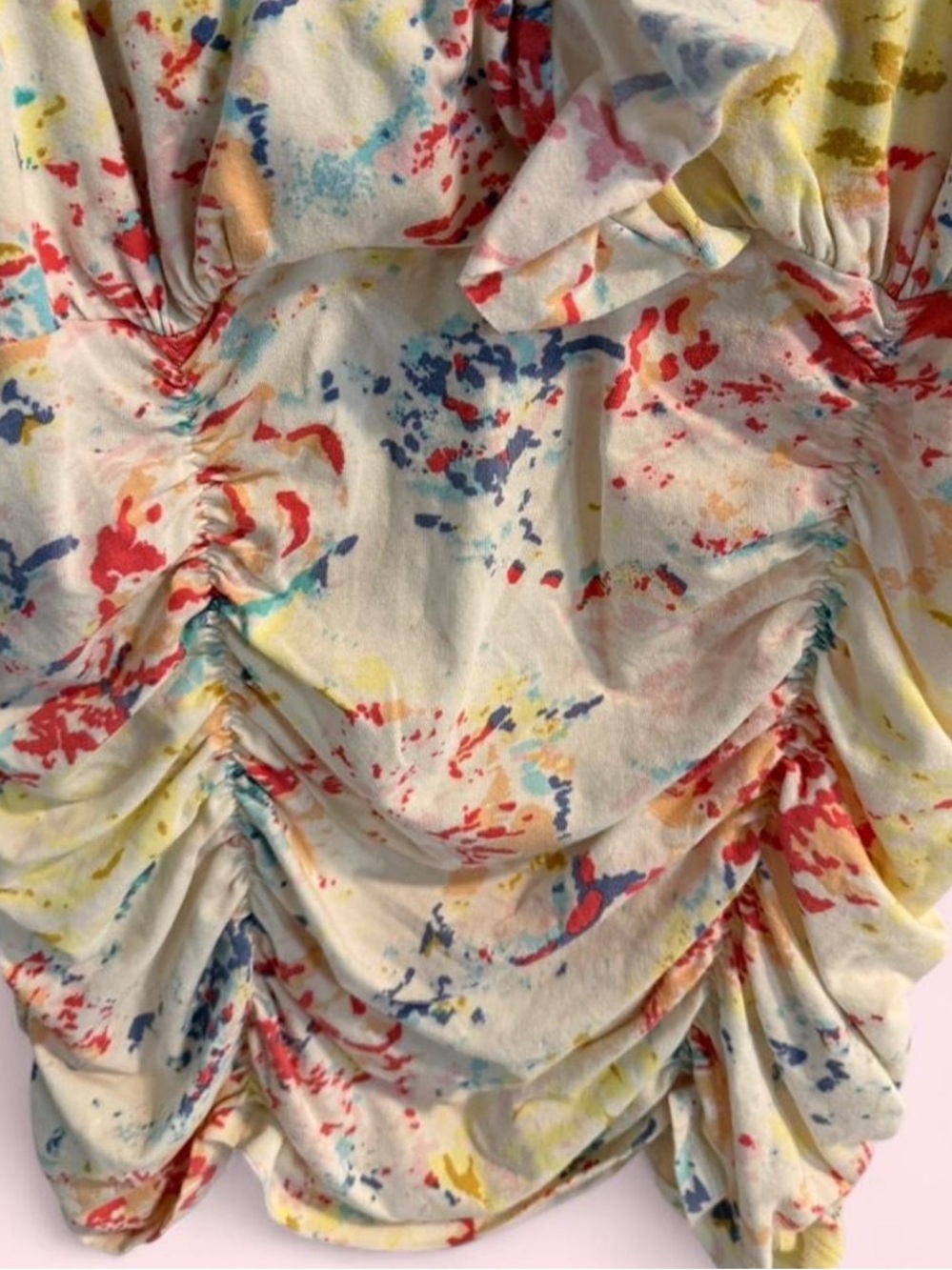 CAbi Cream Multi-Color Ruffle Sleeveless Top - Picture 4 of 7